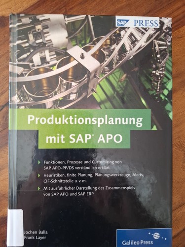 Produktionsplanung mit sap apo - produktionsplanung,